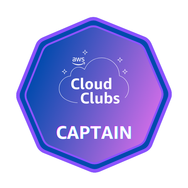 AWS Cloud Club Captain badge
